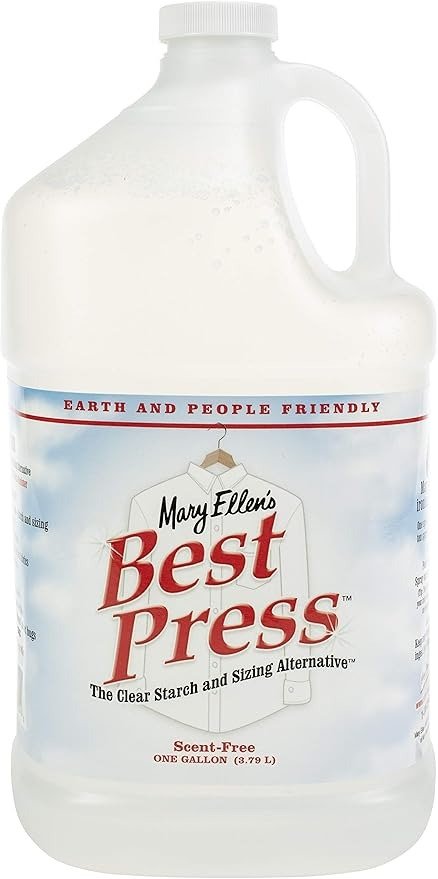 Mary Ellen's Best Press clear fabric starch alternative – 1 gallon scent-free refill