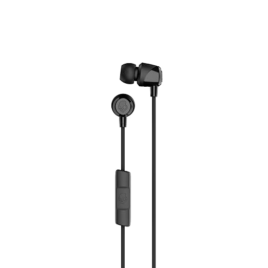 Skullcandy Jib in-Ear Wired Earbuds with Mic, 3.5mm Jack, Supreme Sound, Noise Isolation, Detachable Cable, Works with Phones, Laptops & PCs (Black)(unboxed)
