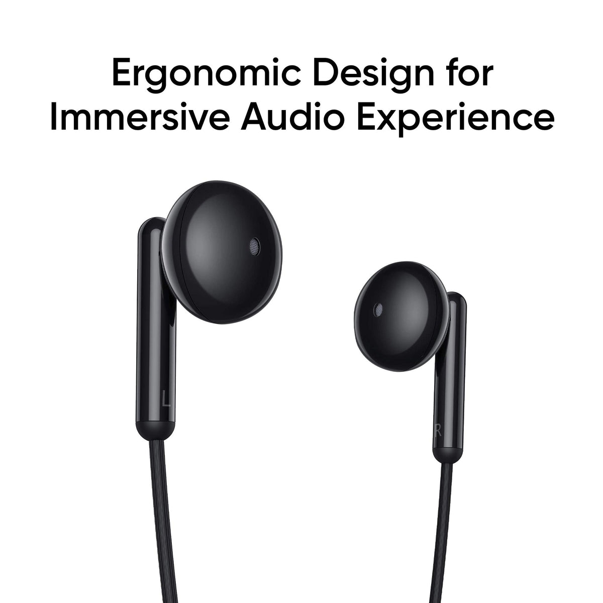 realme Buds Classic Wired in Ear Earphones with Mic (Black)(unboxed)