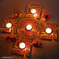 Diwali Decorations Items for Home - ShapeTealight Holders set of 5