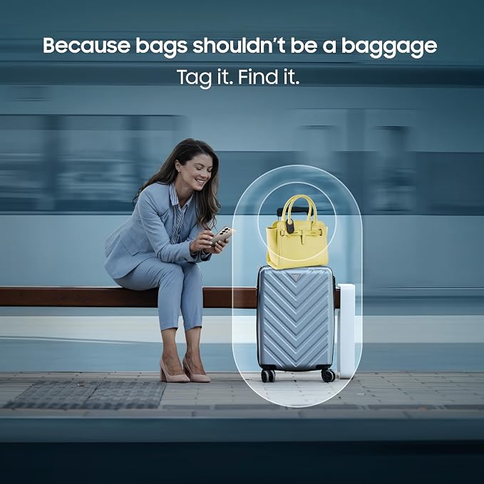 Samsung Galaxy SmartTag2 (1 Pack), Black | Bluetooth Tracker | Compass View | AR Find | IOT Control | Lost Mode