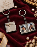 Personalized Mini Photo Keychain – Custom Photo Key Ring | Pocket-Sized Memory Gift for Couples, Friends, Family, Boyfriend & Girlfriend