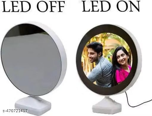 Custom Magic Mirror Photo Frame – Personalized Photo & Message Keepsake Gift