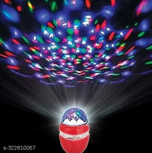360° Rotating Crystal LED Disco Bulb | B22 Base Magic Rotating Party Light | Decorative LED Lamp for Home, Party, Diwali & Festive Décor