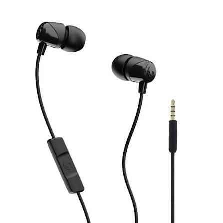 Skullcandy Jib in-Ear Wired Earbuds with Mic, 3.5mm Jack, Supreme Sound, Noise Isolation, Detachable Cable, Works with Phones, Laptops & PCs (Black)(unboxed)