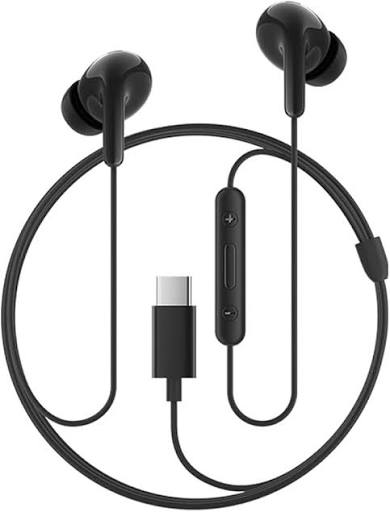 XIAOMI Type-C in-Ear Earphones with 12.4mm Drivers, HD Microphone, and IP54 Dust & Water Resistance (White)(unboxed)