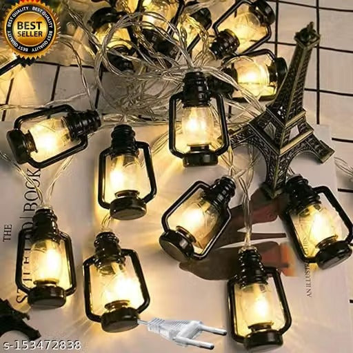 ItsApna 10 LED Lantern String Lights | Decorative Curtain Fairy Lights for Diwali, Christmas, Wedding & Party Décor | Window, Home, Patio & Lawn Hanging Lights | Pack of 1