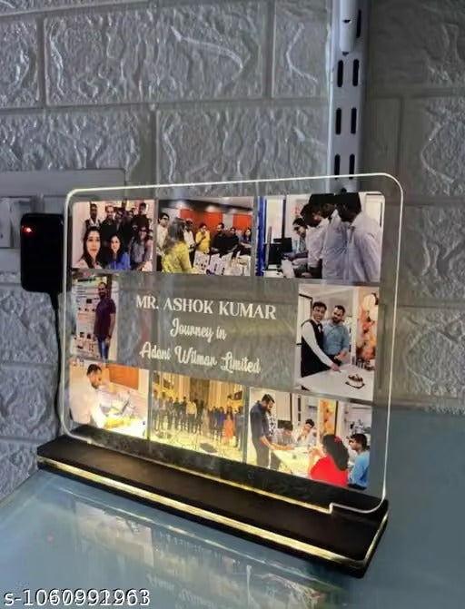 Custom LED Acrylic Photo Frame – Personalized Light-Up Memory Gift