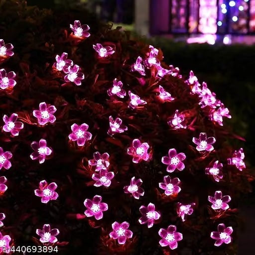 Ujjwanix 36 LED Flower String Lights – 32 Feet Decorative Fairy Lights | Pink Floral Lights for Home, Garden, Diwali, Christmas & Festive Décor