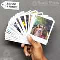 Pack of 18 Personalized Retro Photo Prints | Vintage-Style Memory Photos | Aesthetic Gift for Friends & Loved Ones