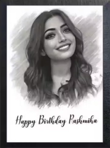 Custom Portrait Sketch Photo Frame – Personalized Couple & Family Memory Gift for Birthdays, Anniversaries & Special Moments