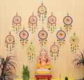 Pack of 8 Diwali Wall & Door Hangings – Traditional Festive Home Decor