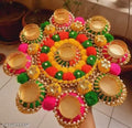 Saavi’s Creation Premium Classy Diwali Diya Set – Elegant Decorative Diyas for Diwali & Festive Home Décor