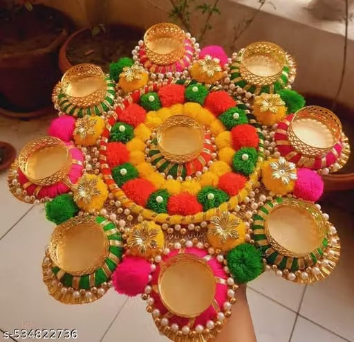 Saavi’s Creation Premium Classy Diwali Diya Set – Elegant Decorative Diyas for Diwali & Festive Home Décor